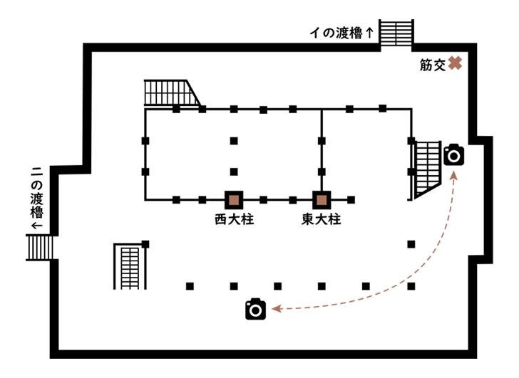 姫路城大天守一階平面図