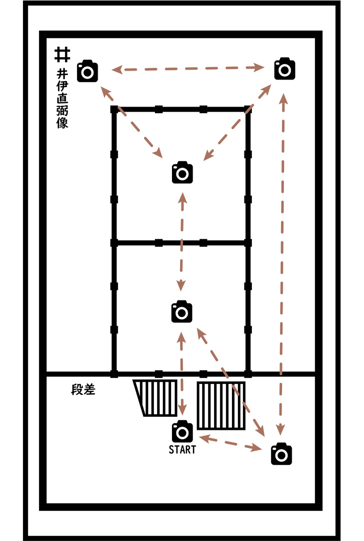 彦根城天守一階平面図