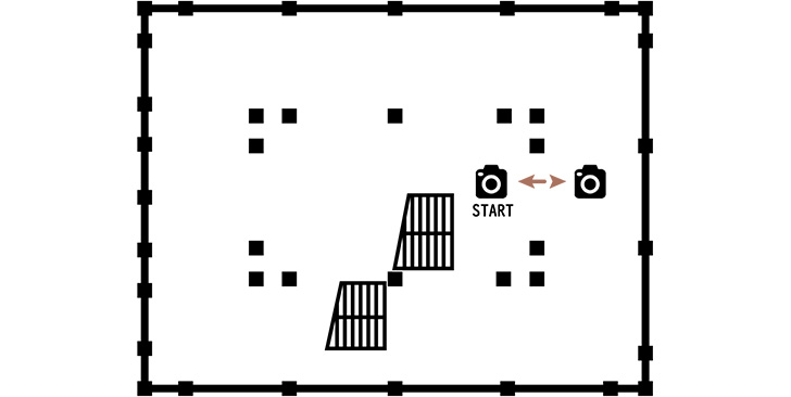 丸亀城天守二階平面図