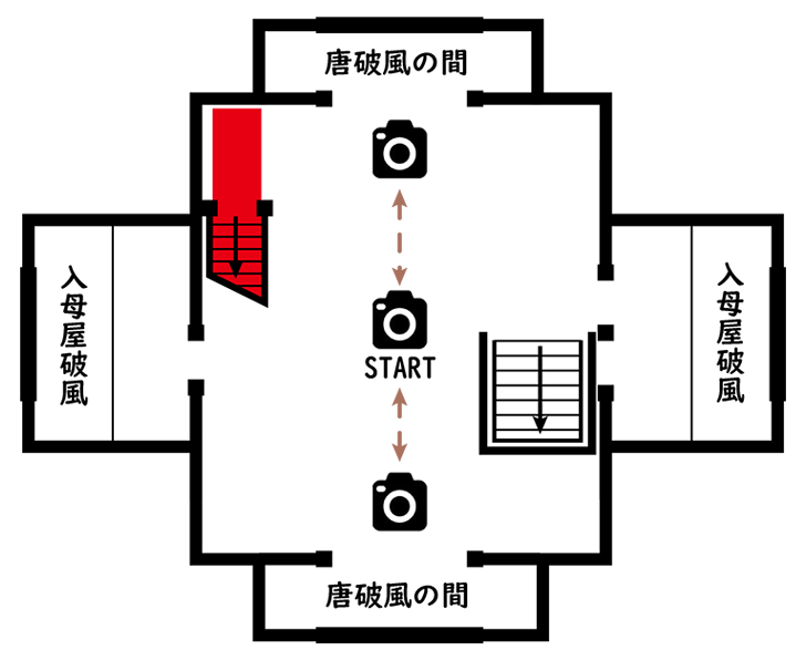 犬山城天守三階平面図