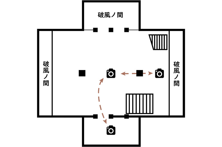 丸岡城天守二階平面図