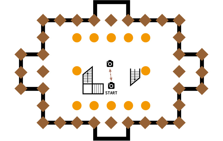 松江城四階平面図