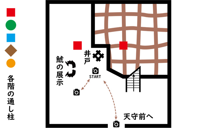 松江城地下一階平面図